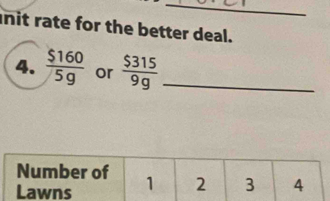 nit rate for the better deal. 
4.  $160/5g  or  $315/9g  _