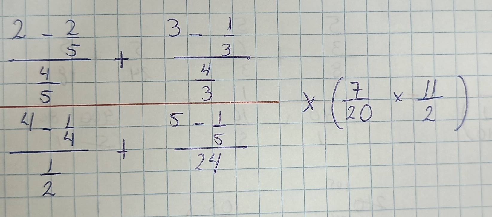 beginbmatrix 2&2 2/6 12+11+frac 1frac  1/2 2frac 2+ 1/3 +frac frac  1/3  1/2 + 1/3 +1frac 2-1