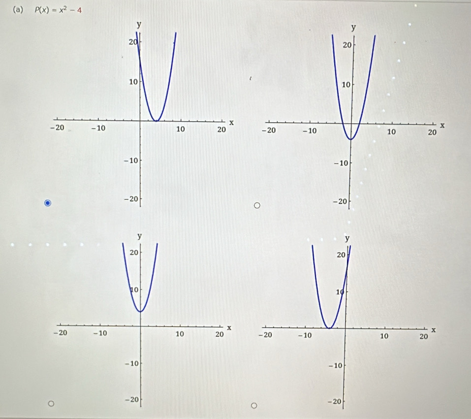 P(x)=x^2-4