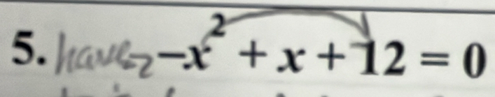 Jtan θ _2-x^2+x+12=0