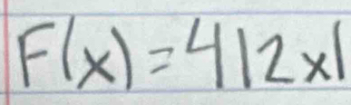 F(x)=4|2x|