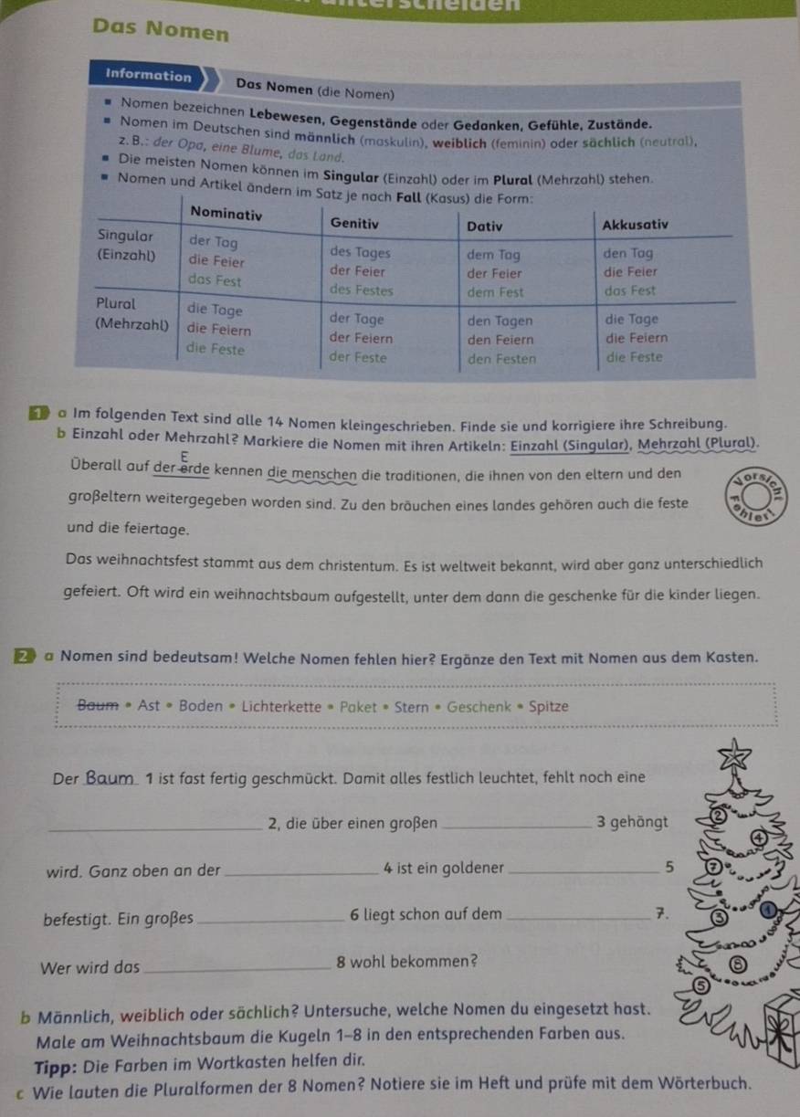 Gelöst:rscrelden Das Nomen Information Das Nomen (die Nomen) Nomen ...