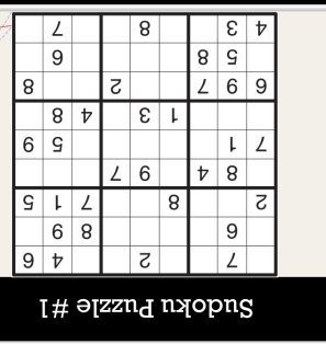 Sudoku Puzzle #1