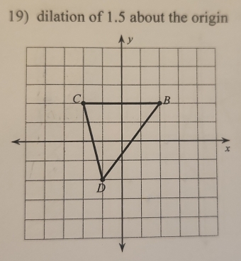 dilation of 1.5 about the origin