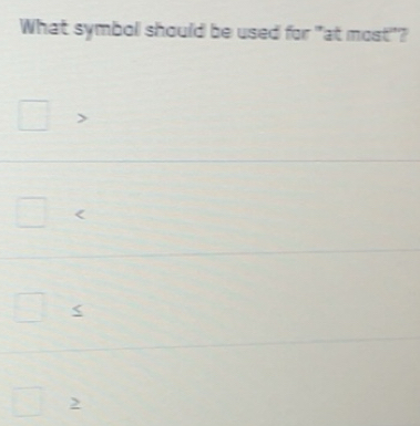 Solved: What symbol should be used for 