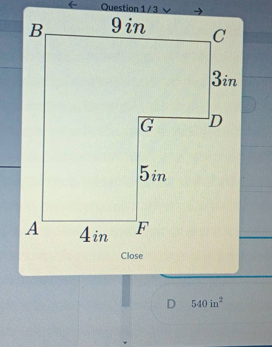 3
D 540in^2