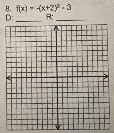 f(x)=-(x+2)^3-3
D:_ 
R:_