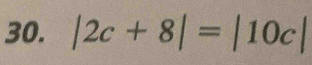 |2c+8|=|10c|