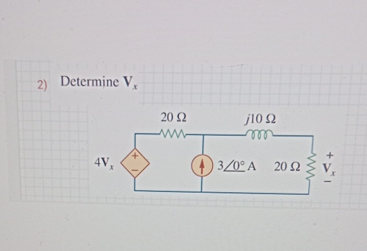 Determine V_x