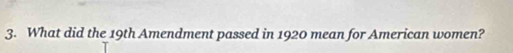 What did the 19th Amendment passed in 1920 mean for American women?