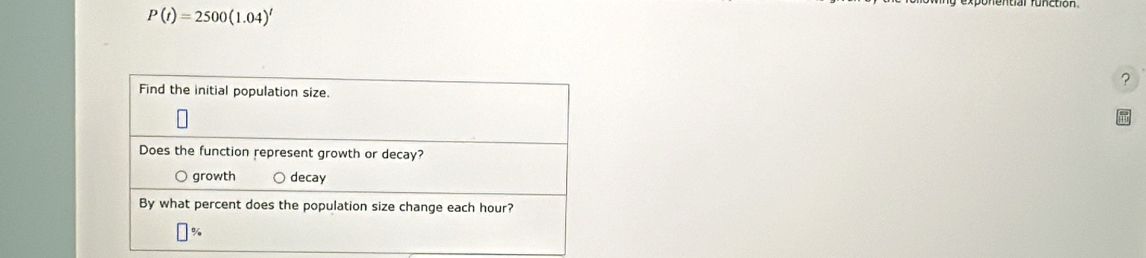 P(t)=2500(1.04)^t
?