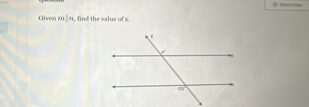 Given m||n , find the value of z.