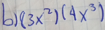 (3x^2)(4x^3)