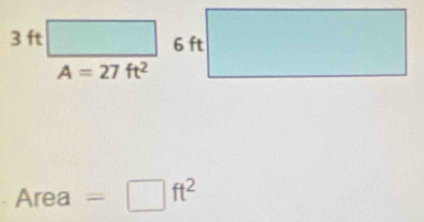 Are a =□ ft^2