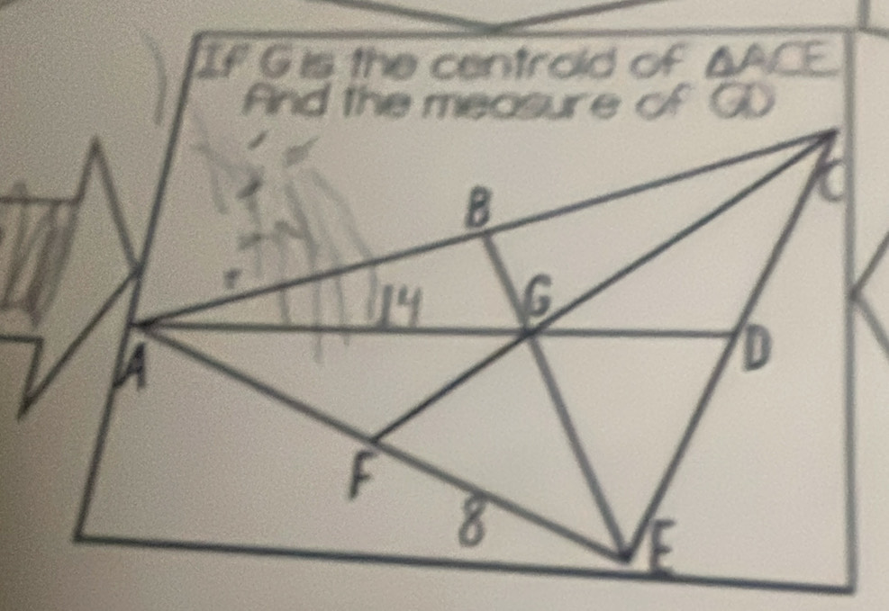 If G is the centrold of △ AC