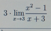 3 · limlimits _xto 3 (x^2-1)/x+3 