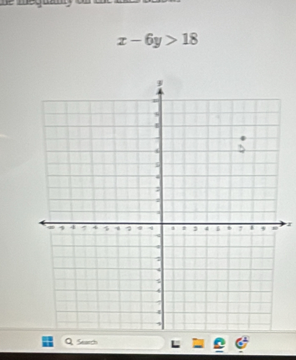 x-6y>18
x
Q Search