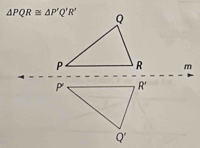 △ PQR≌ △ P'Q'R'
m