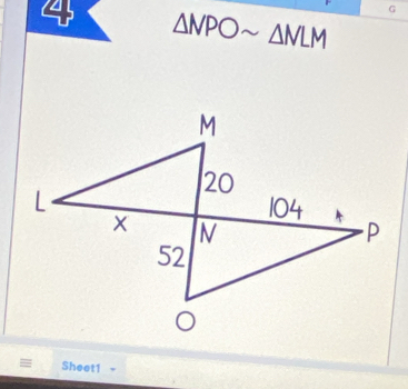 4 △ NPOsim △ NLM
G
= Sheet1