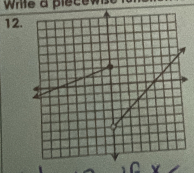 Write a piecewise 
12.