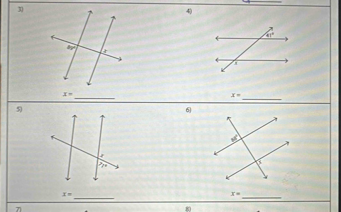 x=
x=
5)
6)
x=
_
_
x=
7
8)