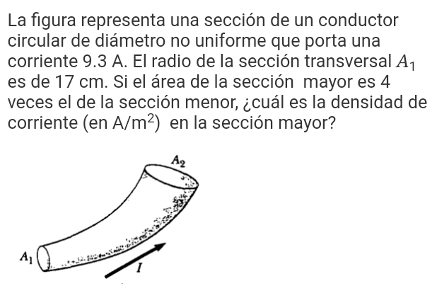 Resuelto:La figura representa una sección de un conductor circular de ...