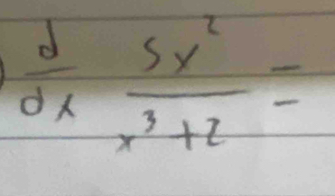  d/dx  5x^2/x^3+2 =