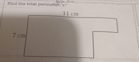 Find the total perimeter: