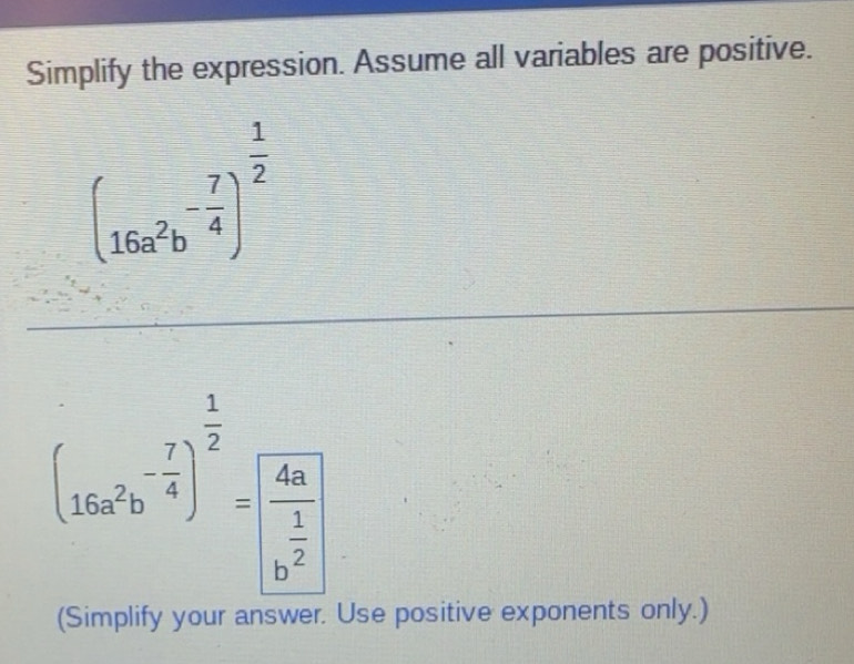 Solved: Simplify the expression. Assume all variables are positive ...