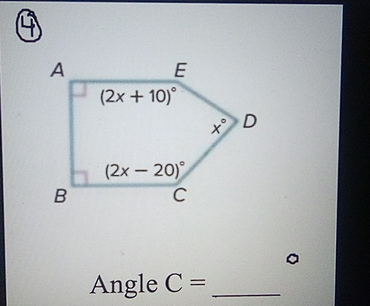 A
Angle C= _