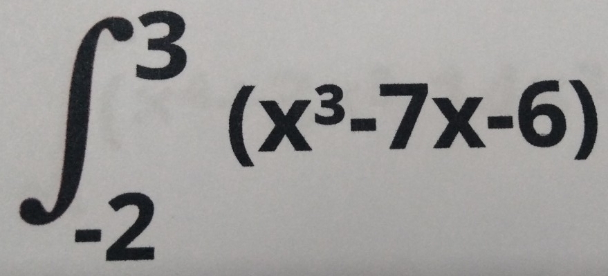 ∈t _(-2)^3(x^3-7x-6)