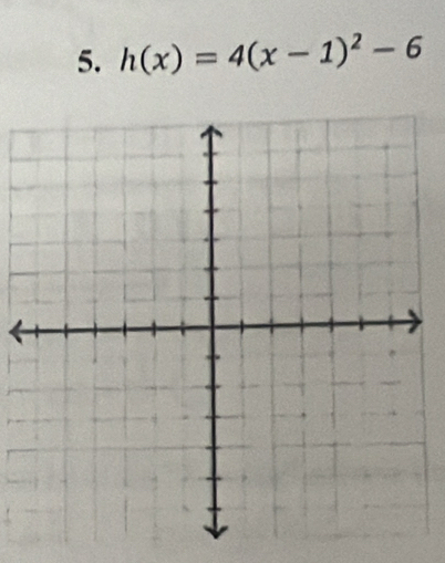 h(x)=4(x-1)^2-6