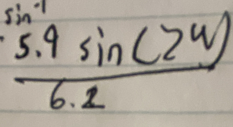  (5.9sin (2u))/6.2 