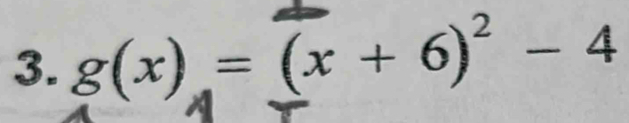 g(x)=(x+6)^2-4