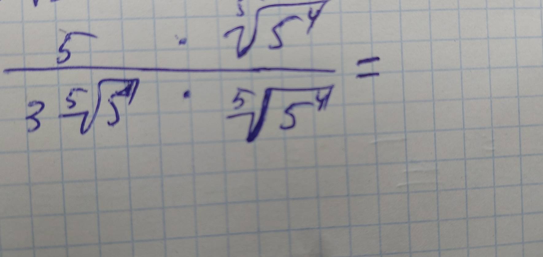  5· sqrt[3](5^4)/3sqrt[5](5^4)· sqrt[5](5^4) =