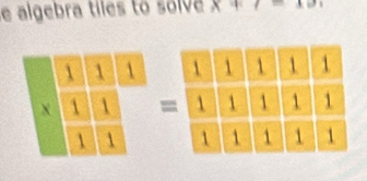 algebra tiles to solve x+=