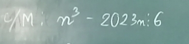 um; 33° n^3-2023m:6