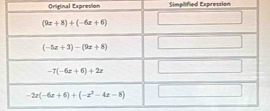 Simplified Expression