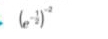 (e^(-frac 1)2)^-2