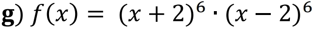 f(x)=(x+2)^6· (x-2)^6