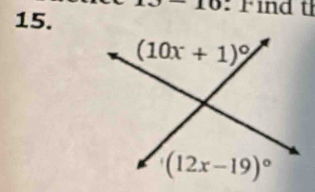 16: Find th
15.