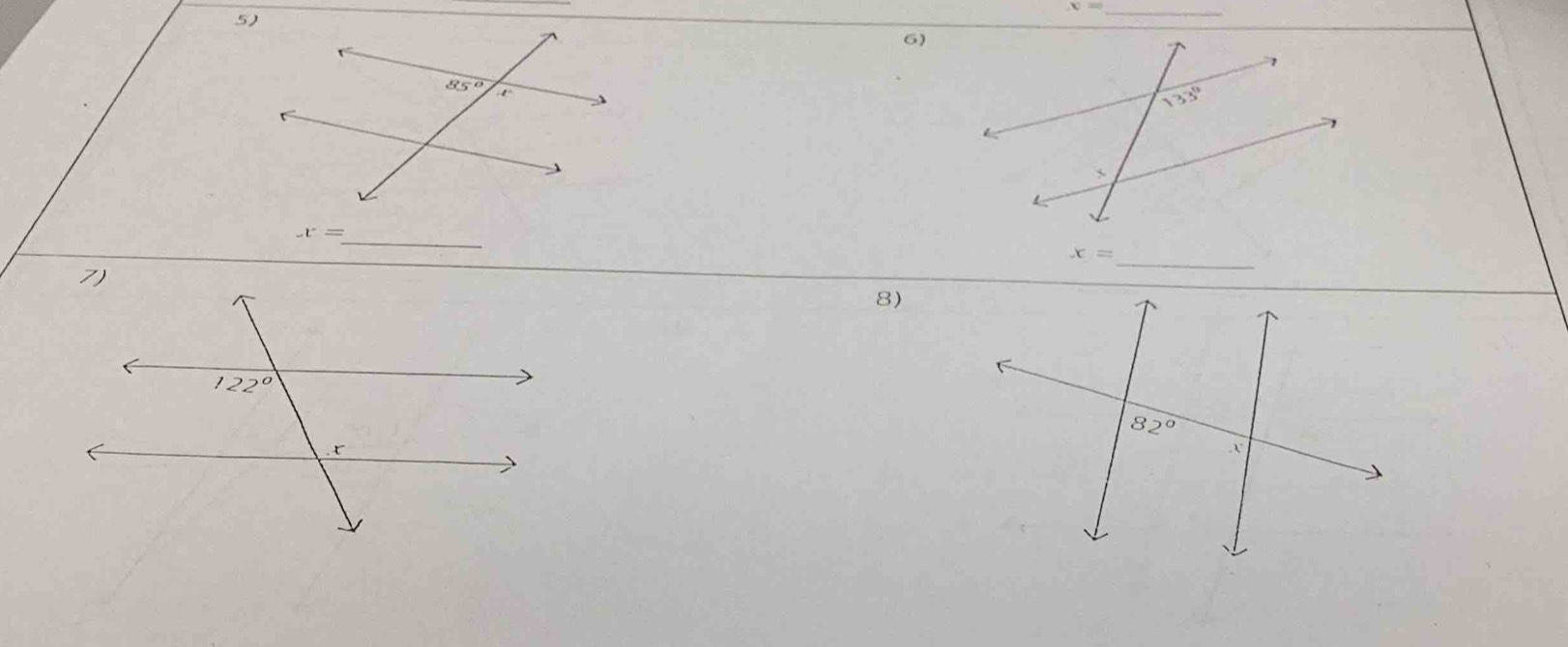 x=
6)
x= _
x=
_
8)