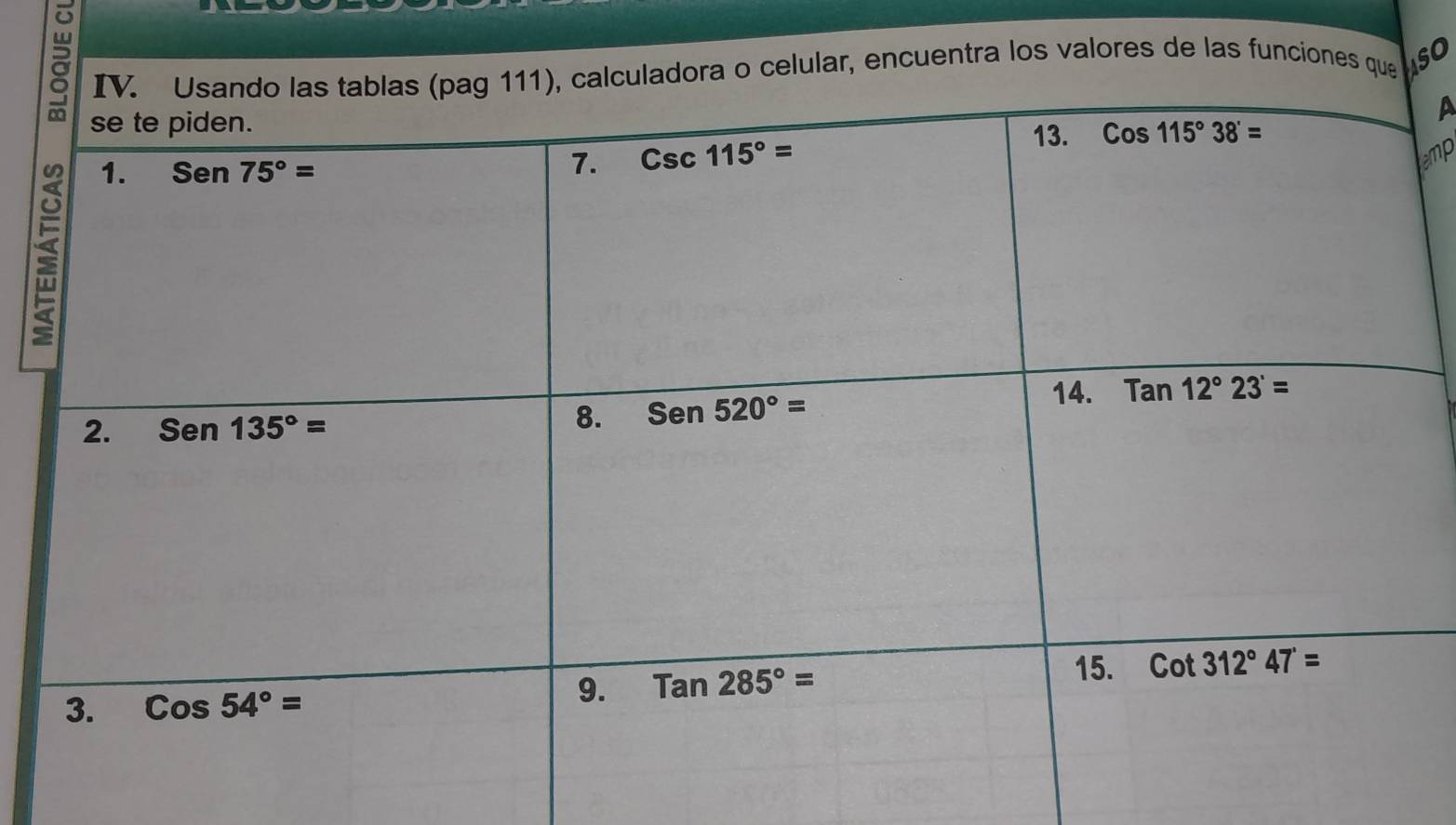 a
o celular, encuentra los valores de las funciones que 1SO
a
tamp