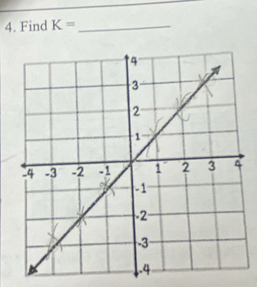 Find K= _