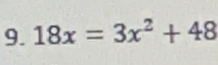 18x=3x^2+48