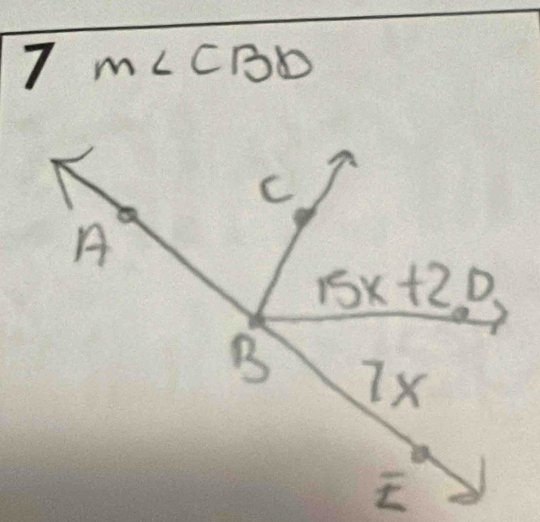 7m∠ CBD