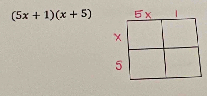 (5x+1)(x+5)