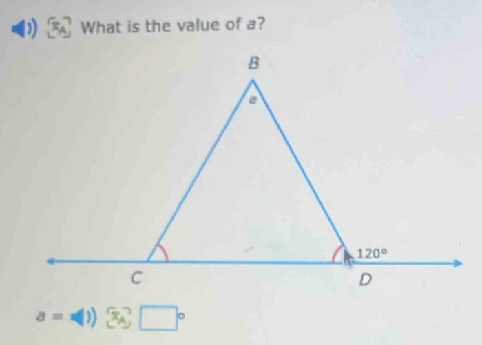 What is the value of a?
a=phi )) □°