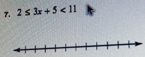 2≤ 3x+5<11</tex>