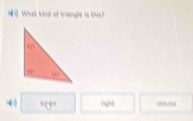 What kind of triangle is this
( ''y)' (16)hl obluse